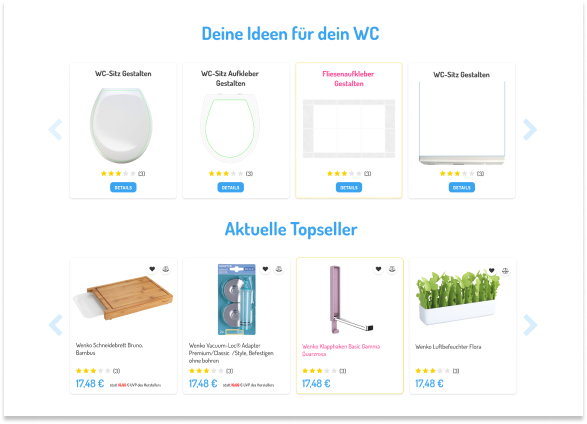 Unser Projekt Gestalten category, list products ein Foto