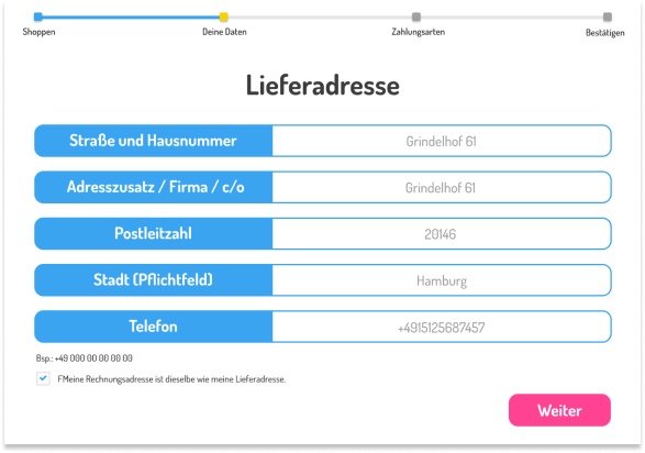 Unser Projekt Gestalten cart ein Foto