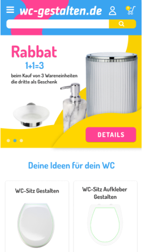 Unser Projekt Gestalten mobile Version ein Foto